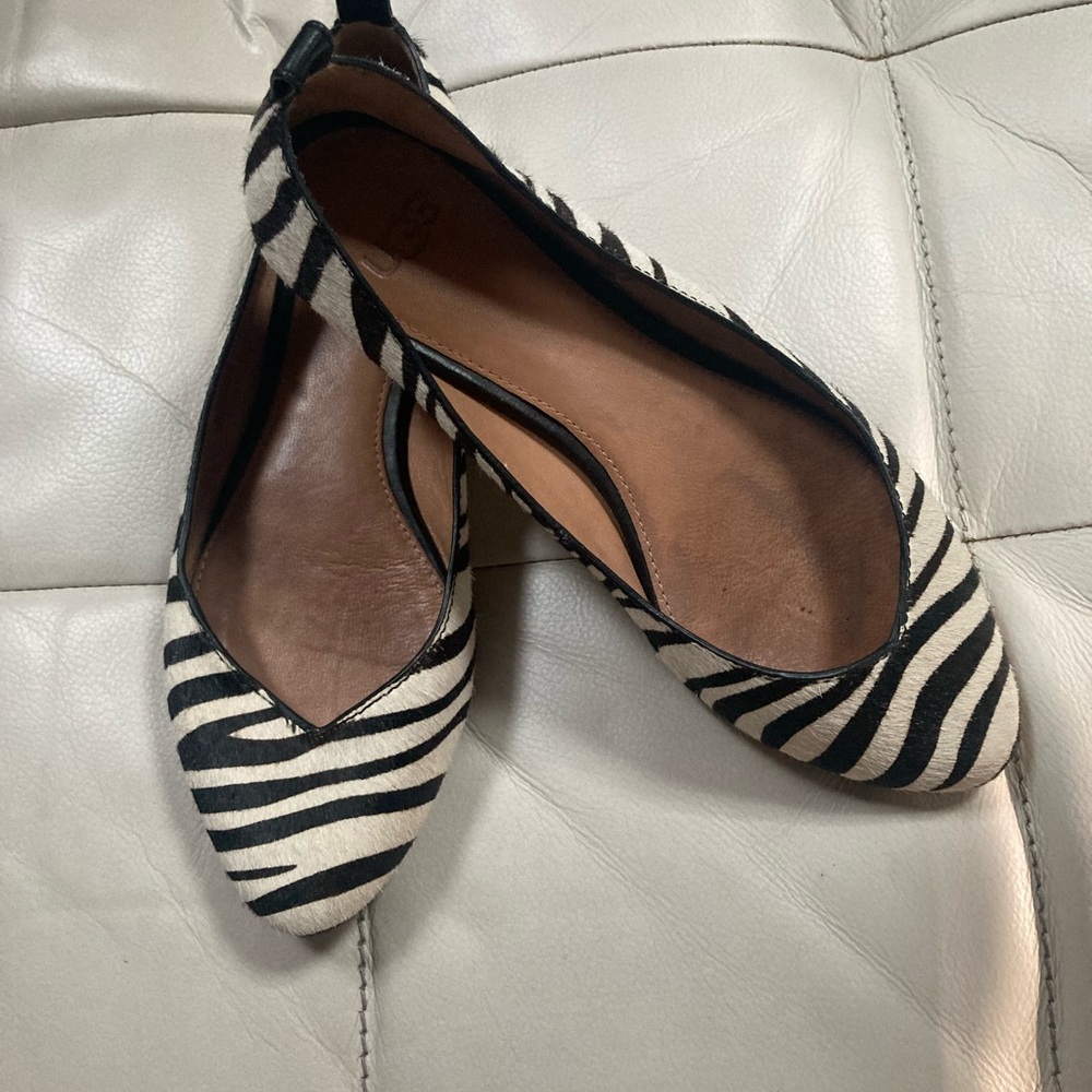 UGG zebra print flats